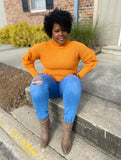 Keara Puff Sleeve Turtleneck Sweater